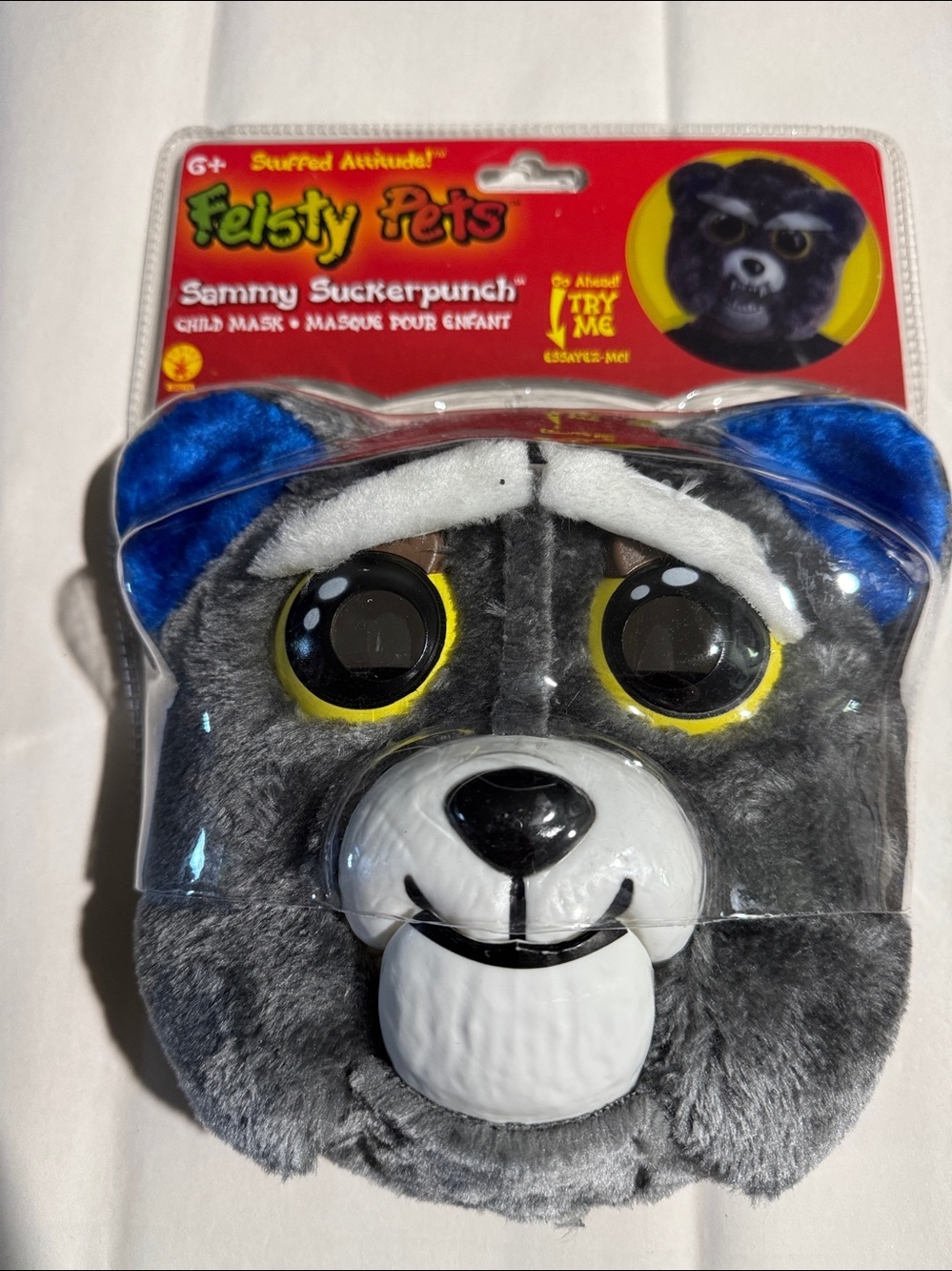 Feisty Pets Face Mask new in package Halloween scary funny